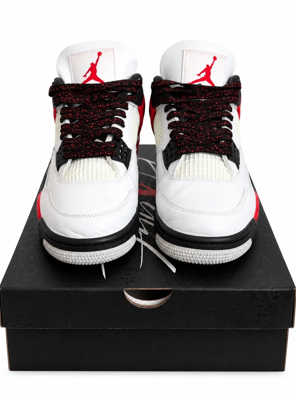Jordan Men’s Sneakers in White, Red & Black (worn once)